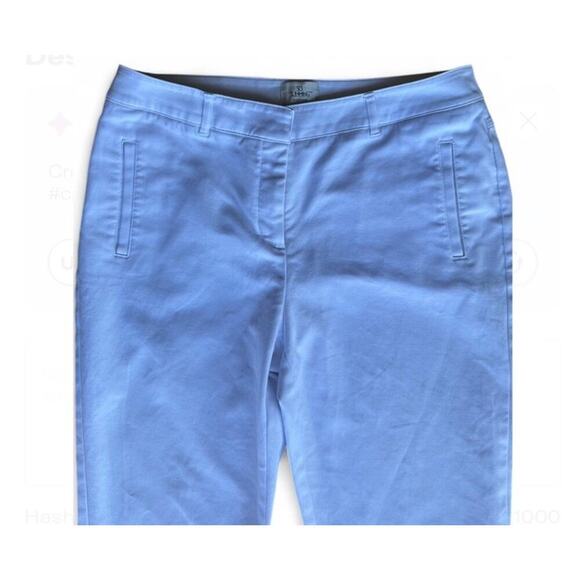 Womens So Slimming Chicos White Crop Cuffed Straight Leg Strech Pants 32” Waist - Picture 2 of 6